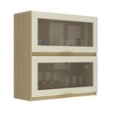 Ver imagem 1 de Armário Aéreo Cozinha 80 Cm 2 Portas com Vidro Nature/arenas - Tecno Mobili