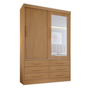 Ver imagem 3 de Guarda Roupa Casal 2 Portas 6 Gavetas com Espelho Atlanta