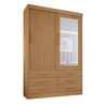 Guarda Roupa Casal 2 Portas 6 Gavetas com Espelho Atlanta - 3