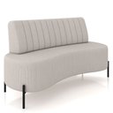 Ver imagem 1 de Sofá Chaise 2 Lugares Sala Living 135cm Pés Industrial Cayman K01 Linho Cru - Lyam Decor