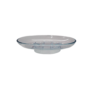 Saboneteira Cristal com Escoamento para Bancada ou Nicho:cristal