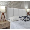 Ver imagem 2 de Cabeceira de Cama Estofada Módena V4 Essencial Corino Rbl:queen Painel/branco