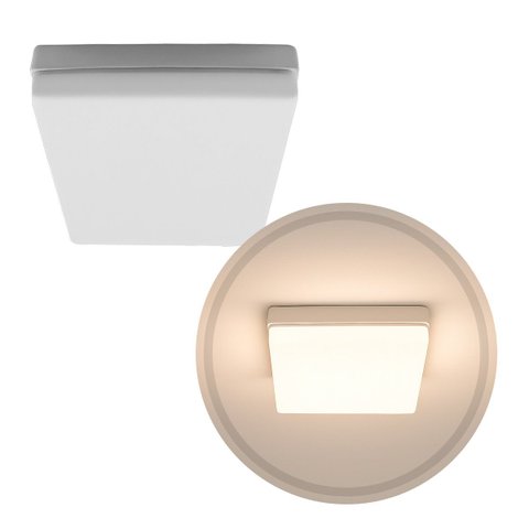 Painel Plafon Led Frameless Sobrepor 24w Quadrado Efeito Infinito Taschibra St3245