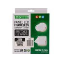 Ver mais imagens de Painel Plafon Led Frameless Sobrepor 24w Quadrado Efeito Infinito Taschibra St3245