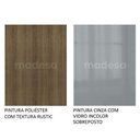 Ver mais imagens de Armário Aéreo 120cm com 3 Portas Cinza Lux Madesa