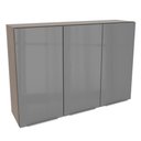 Ver imagem 1 de Armário Aéreo 120cm com 3 Portas Cinza Lux Madesa