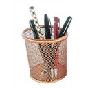 Ver imagem 2 de Kit Organizador Aramado, 7 Peças, Porta Lápis, Bandeja, Lixeira, Rose Gold, Gv Office