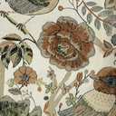 Ver imagem 1 de Papel de Parede Vinílico Floral com Pássaros Verde Oliva e Terracota - Coleção Poet Chart 5