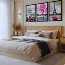 Ver imagem 3 de Kit 3 Quadros Paris França Moldura:preta