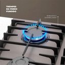 Ver mais imagens de Cooktop a Gás Fischer Platinium Prime 4 Bocas Inox Preto Bivolt