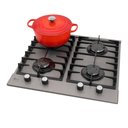 Ver imagem 3 de Cooktop a Gás Fischer Platinium Prime 4 Bocas Inox Preto Bivolt