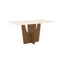 Ver imagem 2 de Mesa de Jantar 160x90cm Tampo MDF Canto Reto Vértice