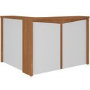 Ver imagem 1 de Balcão de Atendimento para Recepção em L Unik A02 Freijó Branco - Lyam Decor