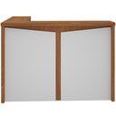 Ver imagem 3 de Balcão de Atendimento para Recepção em L Unik A02 Freijó Branco - Lyam Decor