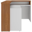 Ver mais imagens de Balcão de Atendimento para Recepção em L Unik A02 Freijó Branco - Lyam Decor