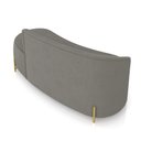 Ver mais imagens de Sofá 3 Lugares Orgânico 180cm Pé Dourado Morgan Suede D03 - D’Rossi