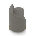 Ver imagem 7 de Sofá 3 Lugares Orgânico 180cm Pé Dourado Morgan Suede D03 - D’Rossi
