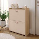 Ver imagem 7 de Sapateira Vertical 12 Pares Calçados 2 Portas Basculantes Hall Entrada Quarto Closet Hanover/ Fendi