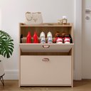 Ver imagem 5 de Sapateira Vertical 12 Pares Calçados 2 Portas Basculantes Hall Entrada Quarto Closet Hanover/ Fendi