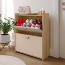 Ver imagem 2 de Sapateira Vertical 12 Pares Calçados 2 Portas Basculantes Hall Entrada Quarto Closet Hanover/ Fendi