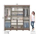 Ver imagem 4 de Guarda Roupas 8 Portas 4 Gavetas B51