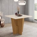Ver imagem 1 de Mesa de Jantar 90x90cm Tampo MDF Canto Reto Vértice