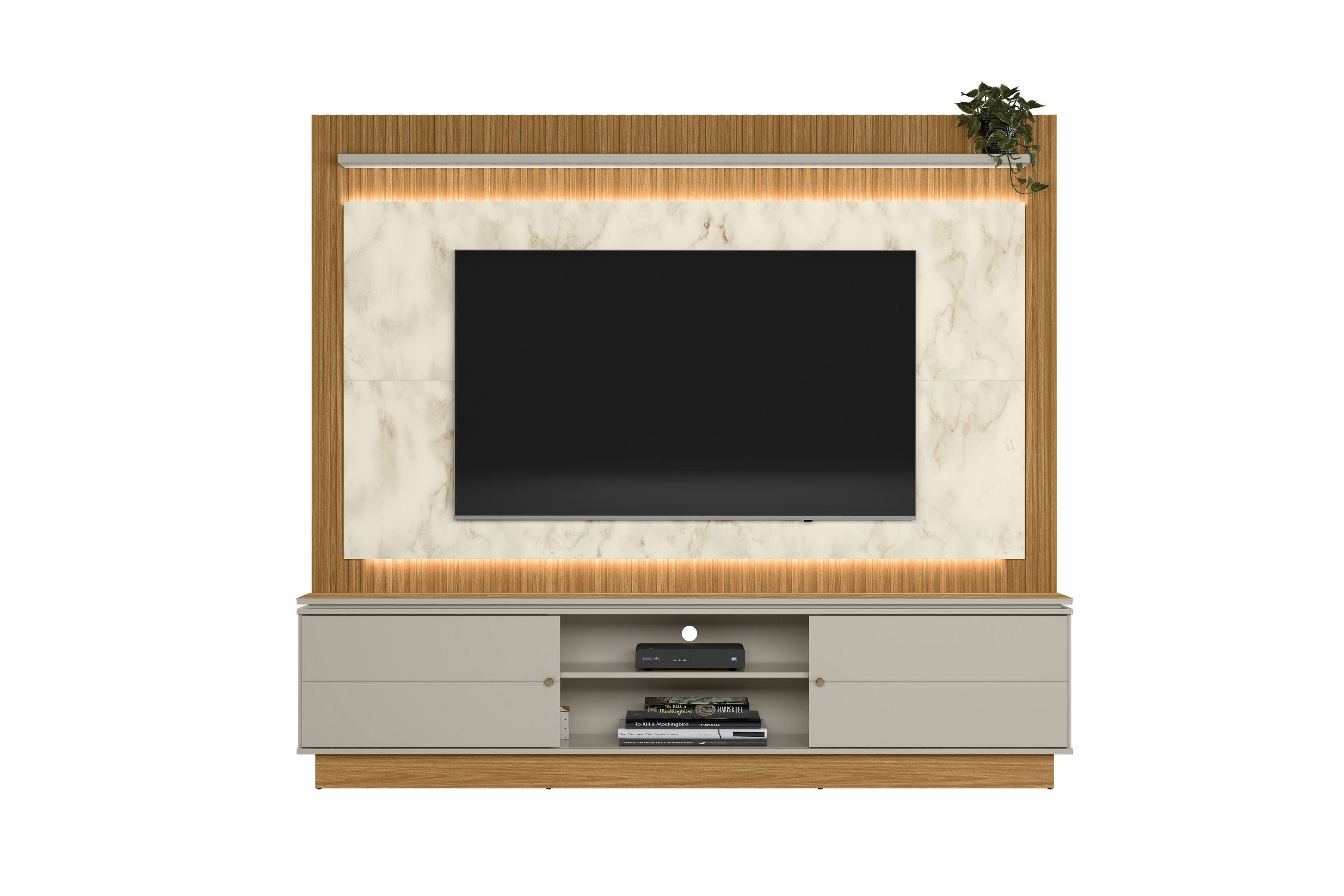 Home Guararapes para TV 75'' com Led Nature/Petra - Linea - 2