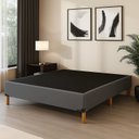 Ver imagem 1 de Base Cama Box Casal 39x138cm com 6 Pés Cinza