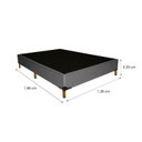 Ver imagem 3 de Base Cama Box Casal 39x138cm com 6 Pés Cinza