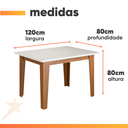 Ver imagem 4 de Conjunto Sala de Jantar Mesa Miami 1,20m 4 Cadeiras Santiago Dobuê