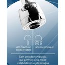 Ver imagem 3 de Torneira com Filtro Gourmet Pia Cozinha de Parede Metal C-70 Del Metais