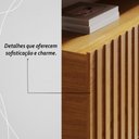 Ver imagem 5 de Painel Bancada Suspensa com Led Tvs até 75 Polegadas Gaia - Cinamomo/off White