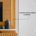 Ver imagem 3 de Painel Bancada Suspensa com Led Tvs até 75 Polegadas Gaia - Cinamomo/off White