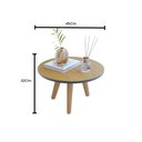 Ver imagem 6 de Mesa de Centro e Lateral Apoio para Sala Tripe Redonda Retro