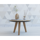 Ver imagem 4 de Mesa de Centro e Lateral Apoio para Sala Tripe Redonda Retro