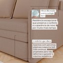Ver imagem 6 de Sofá Cama Retrátil 3 Lugares Veneza 1,56m Linho Bege