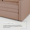 Ver imagem 7 de Sofá Cama Retrátil 3 Lugares Veneza 1,56m Linho Bege