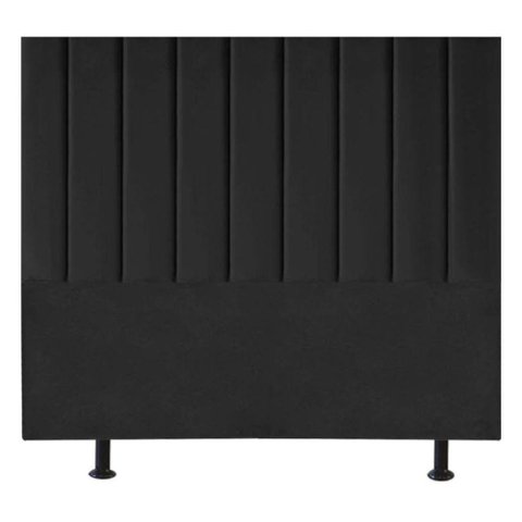 Cabeceira Estofada de Cama Casal King 195 Cm Sophia Corino Cor:preto
