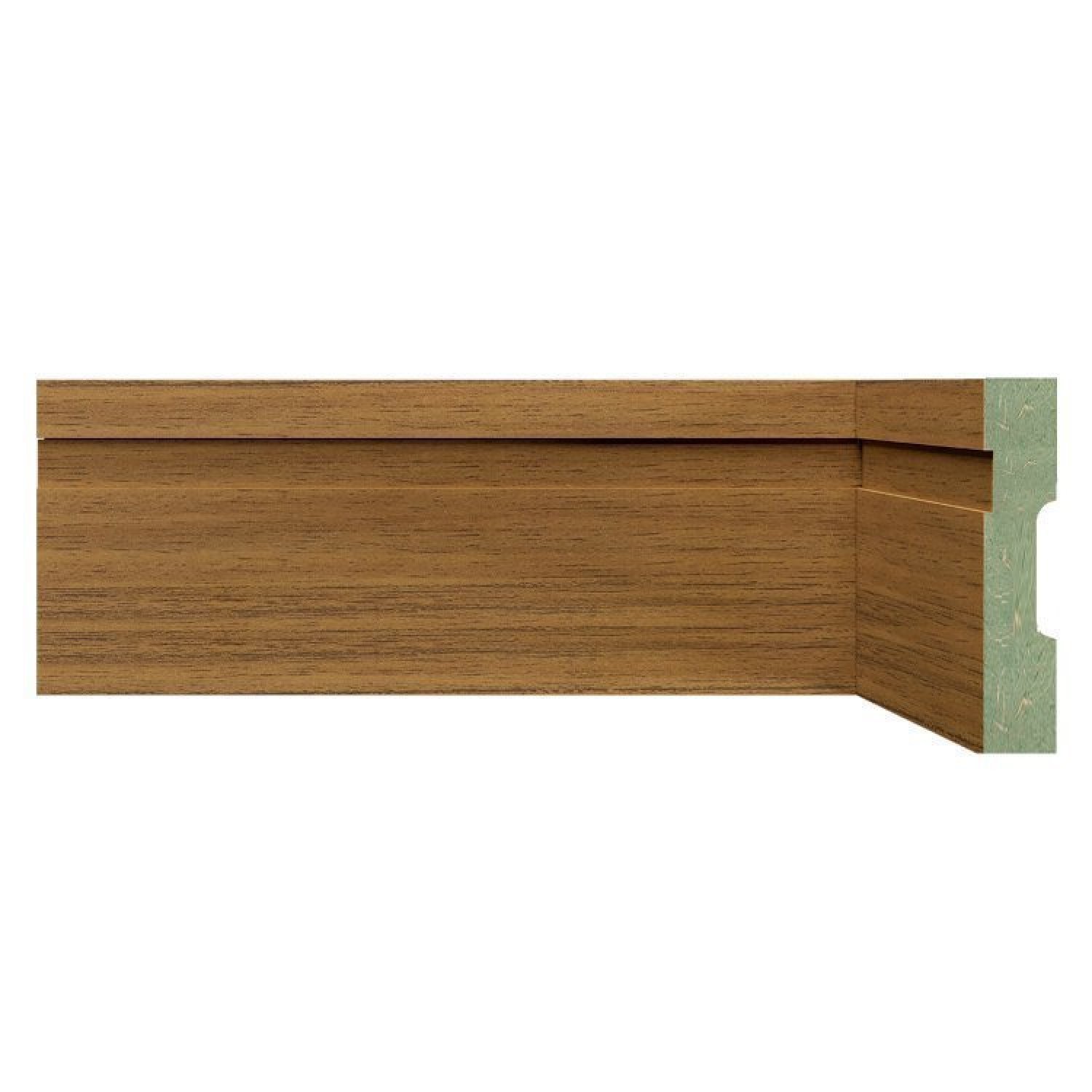 Kit Rodapé de MDF 10 Barras Frisadas de 10cm x 2,40m Rende 24 Metros Moldufama - 1