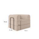 Ver imagem 5 de Kit Duas Poltronas Monaco Decorativa Escritorio Sala de Espera Bege