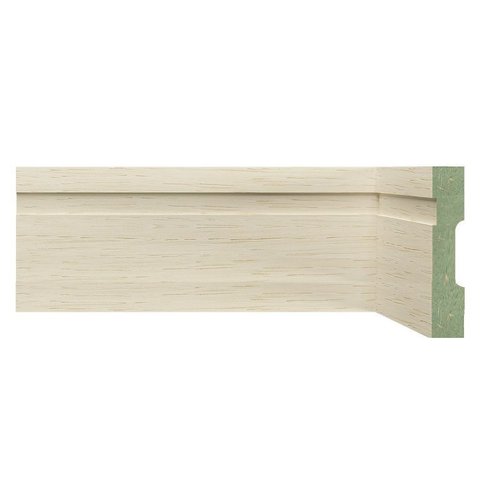 Kit Rodapé de MDF 30 Barras Frisadas de 10CMX2,40m Rende 72 Metros Bege/Decapê Provence Moldufama