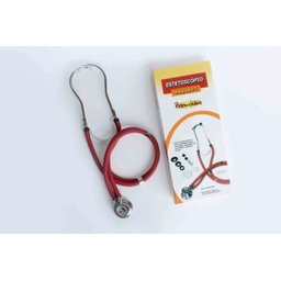 Kit Esfigmomanômetro + Estetoscópio Rappaport Vermelho Premium Gtech - 3