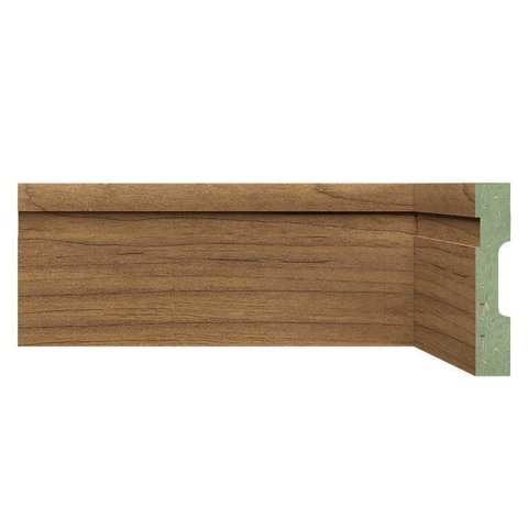 Rodapé MDF Frisado 10CMX2,40m 1002 Moldufama Kit 48m