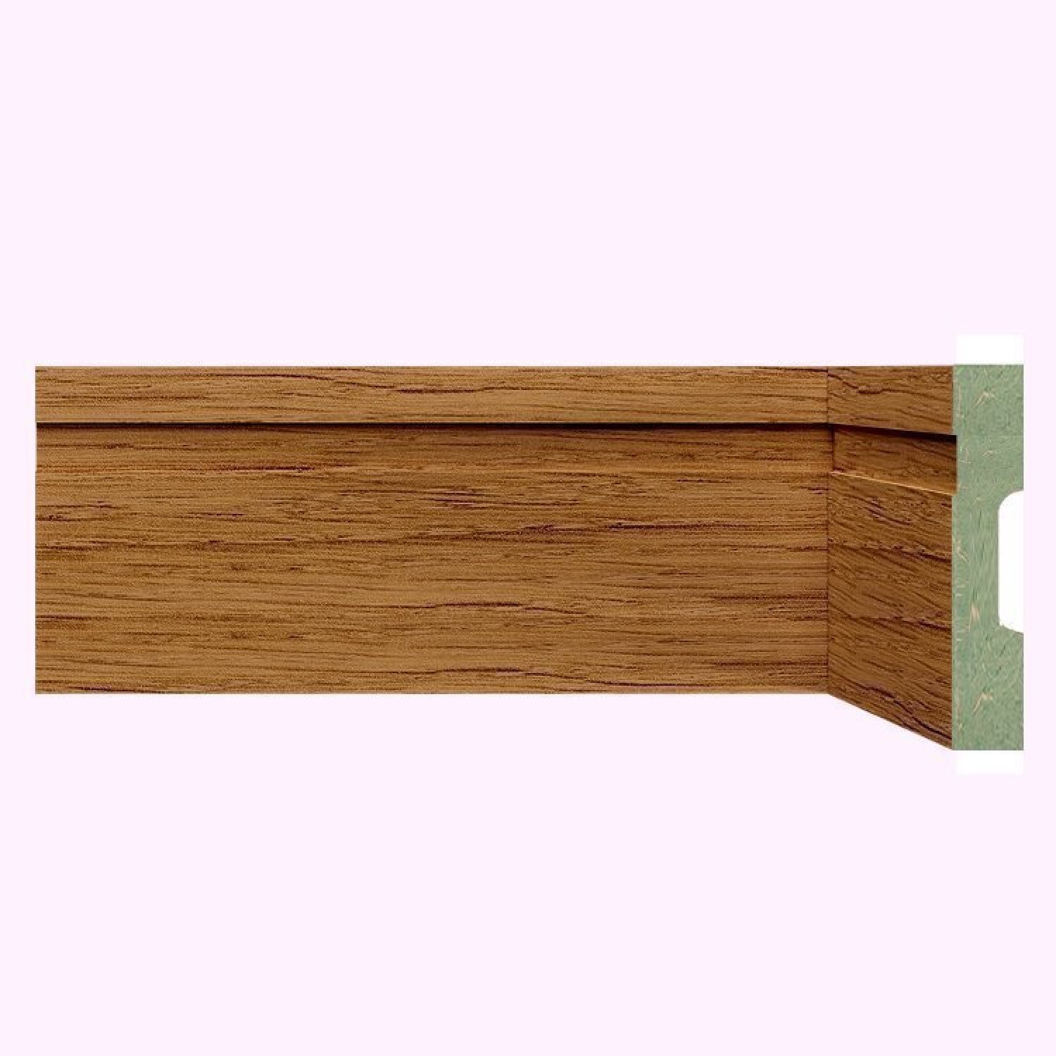Kit Rodapé de MDF 30 Barras Frisadas de 10cm x 2,40m Rende 72 Metros Moldufama  - 1