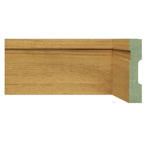 Rodapé MDF Frisado 10CMX2,40m 1002 Moldufama Kit 24m