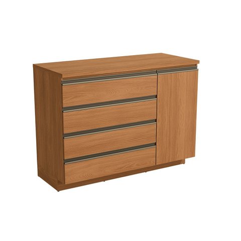 Balcão para Cozinha 1 Porta 4 Gavetas 120cm Linha Liga Modulado