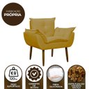 Ver imagem 7 de Kit 2 Poltronas Decorativa Sala e Quarto Opala Suede Herrero:amarelo