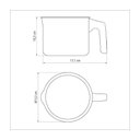 Ver imagem 7 de Fervedor em Aluminio com Revestimento Interno e Externo em Antiaderente Chumbo 12 Cm 1 L