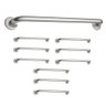 Alça Barra de Apoio 70cm Inox Idoso Apoio Kit 9 Unidades Cadeirante Deficiente Box Banheiro - 1