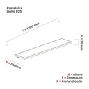Ver imagem 2 de Prateleira em 25mm P25 120cm Cinza